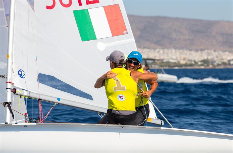 Demetrio SPOSATO/Gabriele CENTRONE (ITA) win U17 Fleet at the 420 Open European Championships in Athens - photo © Nikos Alevromytis / AleN