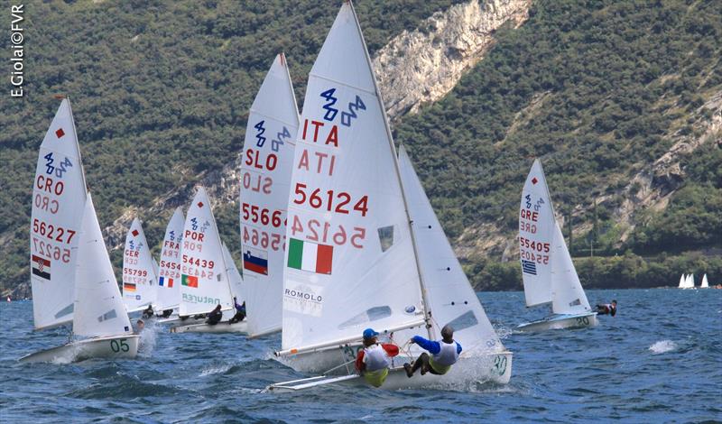 Demetrio SPOSATO and Gabriele CENTRONE (ITA) on day 4 of the 420 & 470 Junior Europeans - photo © Elena Giolai