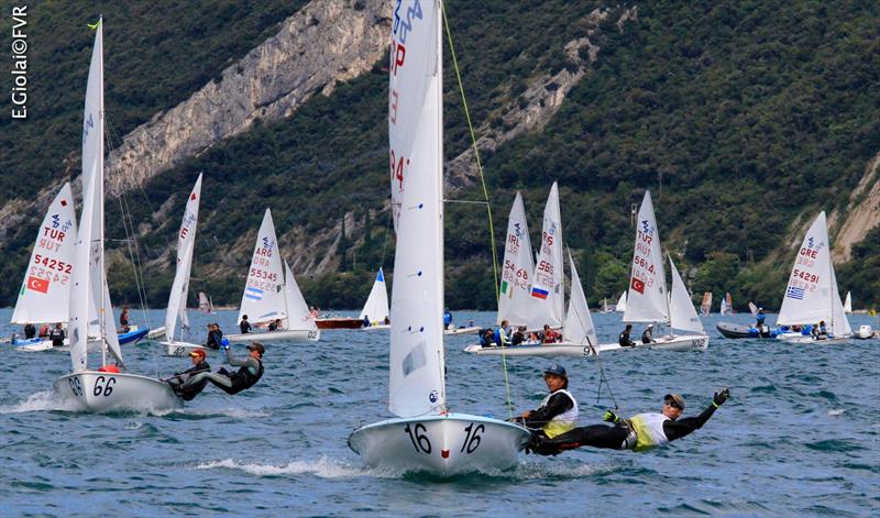 420 and 470 Junior Europeans at Lake Garda day 5 photo copyright Elena Giolai taken at Fraglia Vela Riva and featuring the 420 class