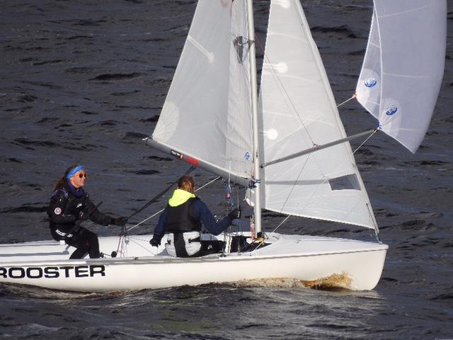 RYA NE Youth Championships at Yorkshire Dales photo copyright Mike Cattermole taken at Yorkshire Dales Sailing Club and featuring the 420 class