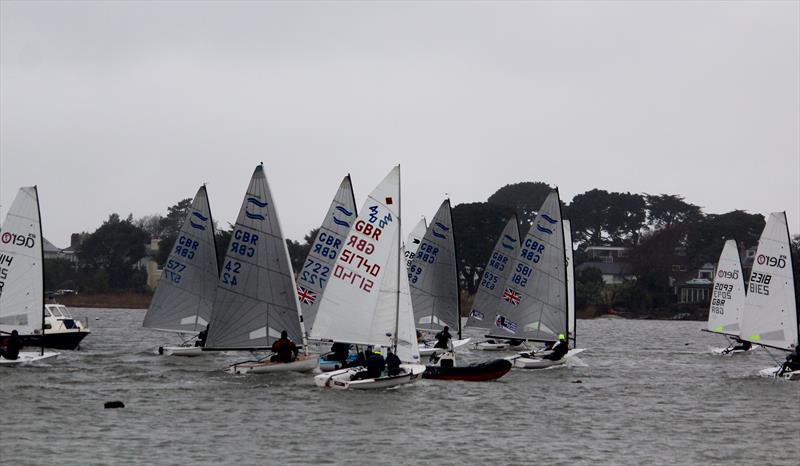 Highcliffe SC Icicle Open Series day 1 photo copyright Sarah Desjonqueres taken at Highcliffe Sailing Club and featuring the 420 class