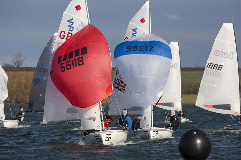 GJW Direct SailJuice Winter Series Tiger Trophy at Rutland photo copyright Tim Olin / www.olinphoto.co.uk taken at Rutland Sailing Club and featuring the 420 class