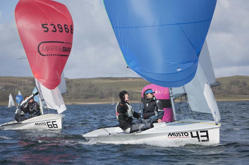 Harper and Thompson on day 4 at the 2017 Youth Nationals - photo © Marc Turner / RYA