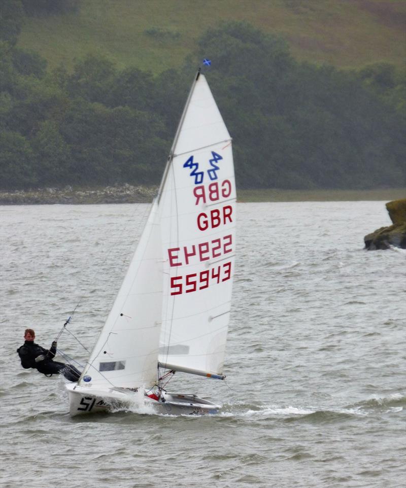 Ruben Stokroos from the Netherlands at full stretch with Emily Biggar in their 420 during Solway YC Kippford Week photo copyright Ian Purkis taken at Solway Yacht Club and featuring the 420 class