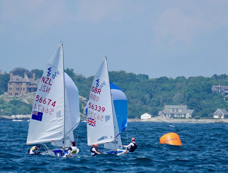 420 Worlds at Newport, Rhode Island photo copyright Richard Keers taken at Sail Newport and featuring the 420 class