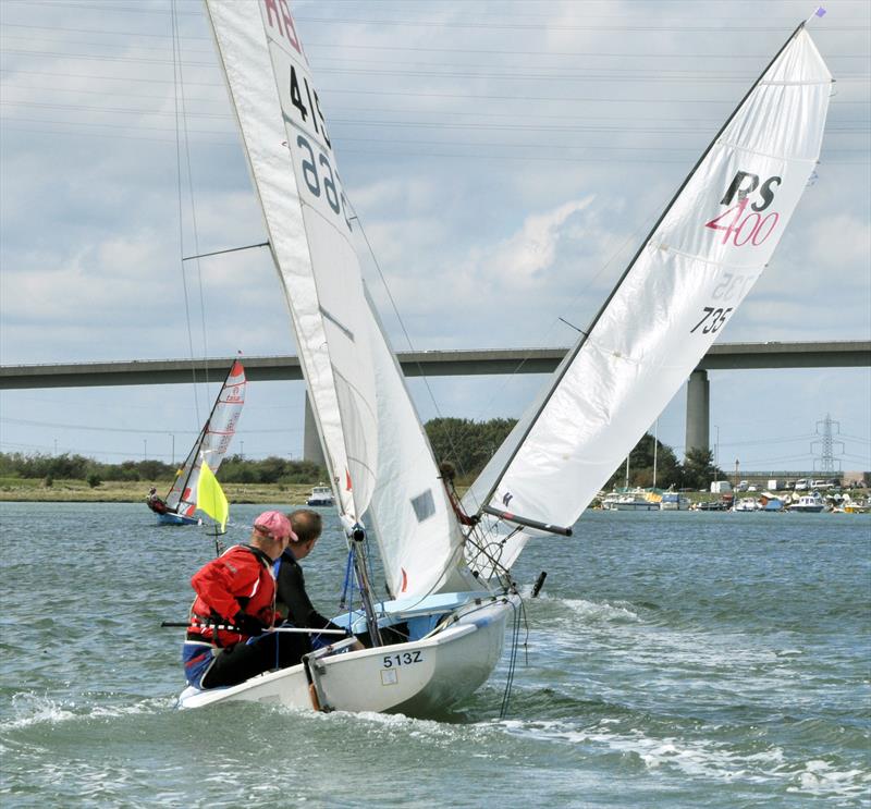 Round Sheppey Race 2018 photo copyright Nick Champion / www.championmarinephotography.co.uk taken at Isle of Sheppey Sailing Club and featuring the 420 class