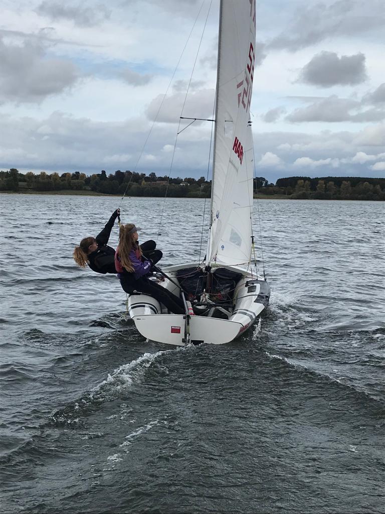 420 class coaching at Draycote photo copyright Tim Rush taken at Draycote Water Sailing Club and featuring the 420 class