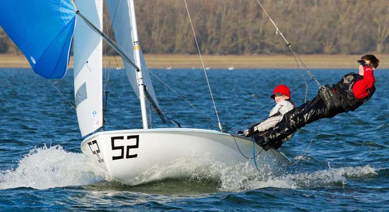 Jack Lewis and Fraser Hemmings win the 420 End of Season Championship at Grafham Water photo copyright Richard Sturt taken at Grafham Water Sailing Club and featuring the 420 class