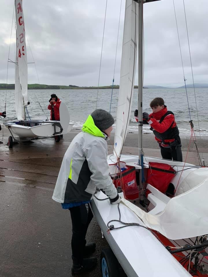 420 training at Largs photo copyright Garry Hale taken at Largs Sailing Club and featuring the 420 class