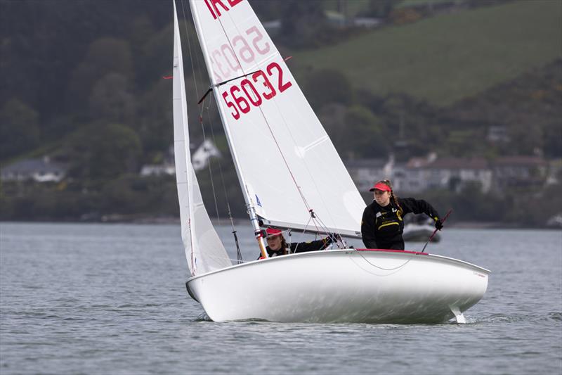 Irish Sailing Youth National Championships day 3 photo copyright David Branigan / Oceansport taken at Royal Cork Yacht Club and featuring the 420 class