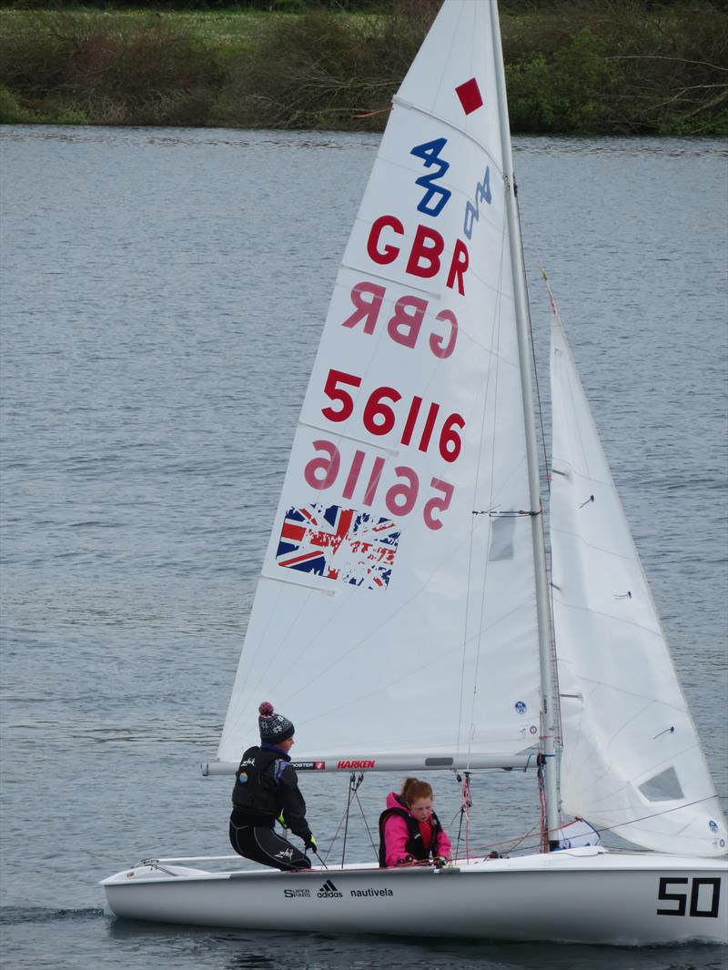 420 class showcase at the Notts County Sailing Club Junior Sailing Festival photo copyright Bernard Clark taken at Notts County Sailing Club and featuring the 420 class