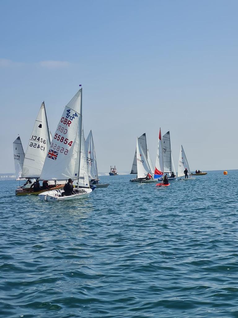 Easter Cup at Shoreham SC photo copyright Gareth Griffiths, Pamela Cross, Nathan Cross taken at Shoreham Sailing Club and featuring the 420 class