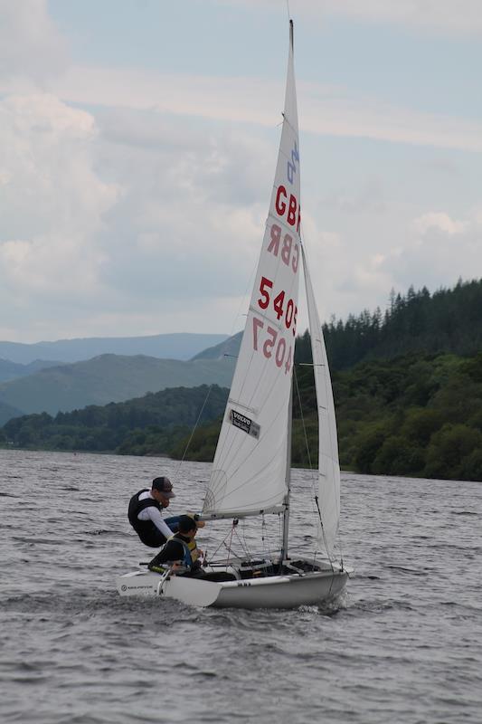 North West Junior Travellers at Bass photo copyright William Carruthers taken at Bassenthwaite Sailing Club and featuring the 420 class