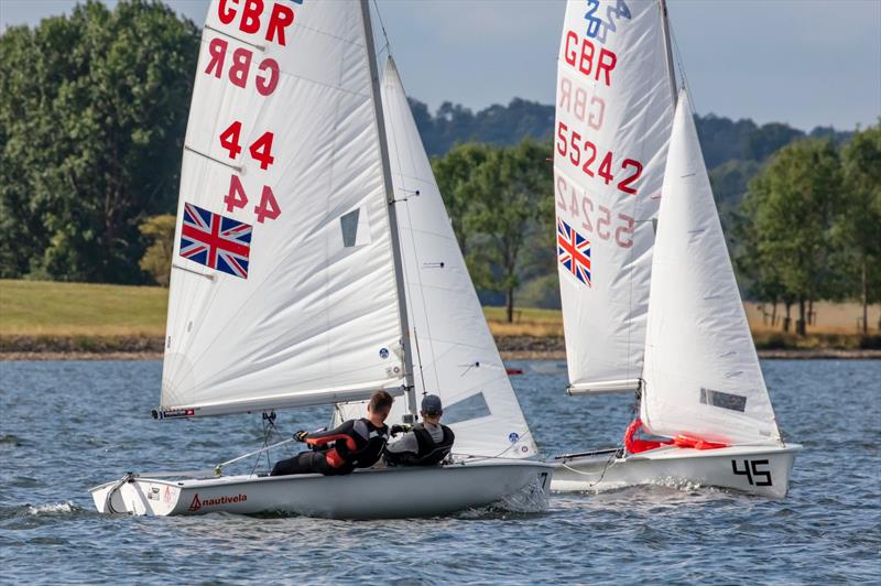420s at the Tiger Trophy 2021 photo copyright Tim Olin / www.olinphoto.co.uk taken at Rutland Sailing Club and featuring the 420 class