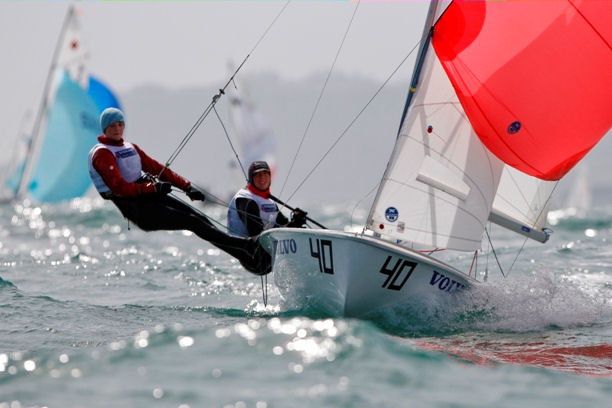 Amy Seabright and Hermione Stanley on day two of the RYA Volvo Youth Nationals photo copyright Paul Wyeth / RYA taken at Weymouth & Portland Sailing Academy and featuring the 420 class