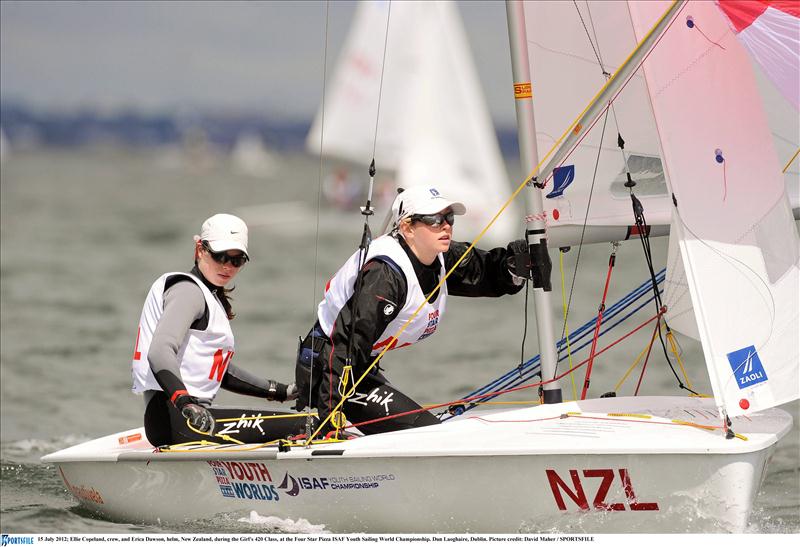 Four Star Pizza ISAF Youth Sailing World Championship day 2 photo copyright David Maher / www.sportsfile.com taken at  and featuring the 420 class