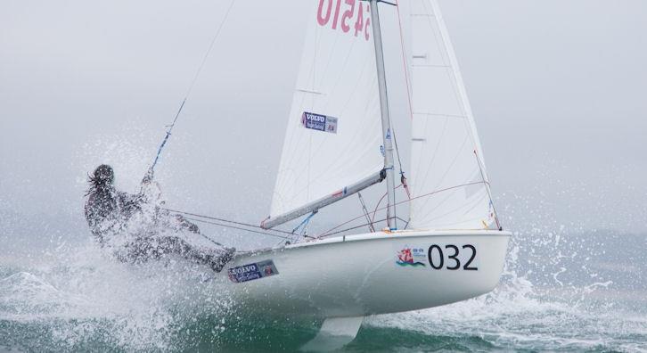 Sarah Norbury & Mari Davies (GBR) on day 5 of the 420 and 470 Junior Europeans - photo © Alan Dop Photography / www.alandop.com/sailing