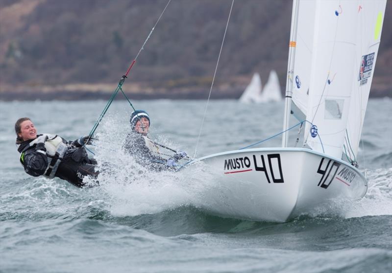 Vita Heathcote and Milly Boyle in action photo copyright Marc Turner / RYA taken at Royal Yachting Association and featuring the 420 class