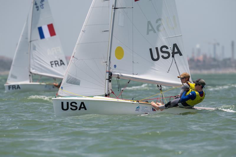 420, USA - Youth World Sailing Championships, July 2018, Corpus Christi, Texas photo copyright Jen Edney / World Sailing taken at  and featuring the 420 class