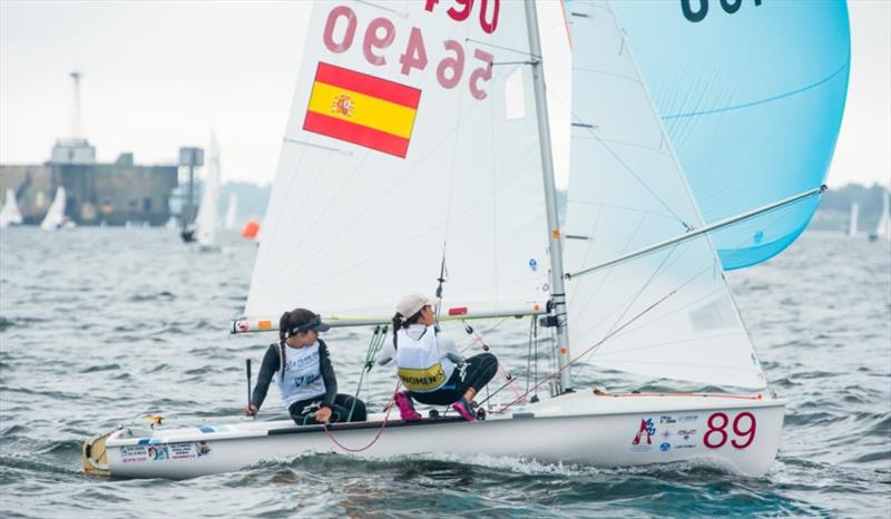 Patricia Reino Cacho and Isabel Laiseca Bueno (ESP) in 2nd overall in 420 Women - photo © Cate Brown / 420 Class