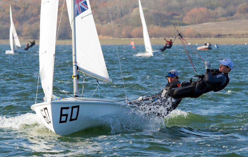 Calum Cook and Calum Bell in the 420 End of Season Championship at Grafham Water photo copyright Richard Sturt taken at Grafham Water Sailing Club and featuring the 420 class