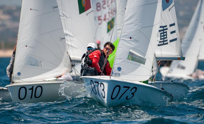 Souta Kimura/Yuuto Kumamoto (JPN) - 2019 420 World Championship photo copyright Osga - João Ferreir taken at Vilamoura Sailing and featuring the 420 class