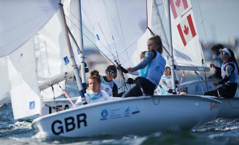 Eleanor Keers/Faye Chatterton (GBR) - 420 Class Junior European Championship - photo © Robert Hajduk / World Sailing