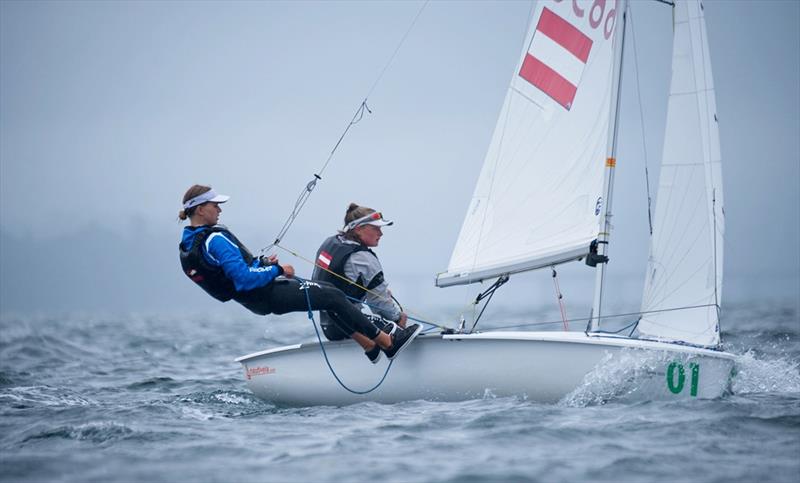 Johanna SCHMIDT/Hannah SCHRANZHOFER (AUT) racing in U17 - 420 Junior European Championship 2019 - photo © Event Media