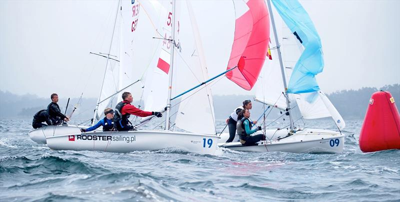 420 racing on day 1 - 420 Junior European Championship 2019 photo copyright Event Media taken at  and featuring the 420 class