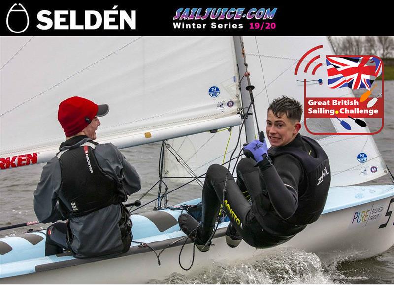Dylan McPherson and Jack Lewis win the GJW Direct Bloody Mary 2020 photo copyright Tim Olin / www.olinphoto.co.uk taken at Queen Mary Sailing Club and featuring the 420 class