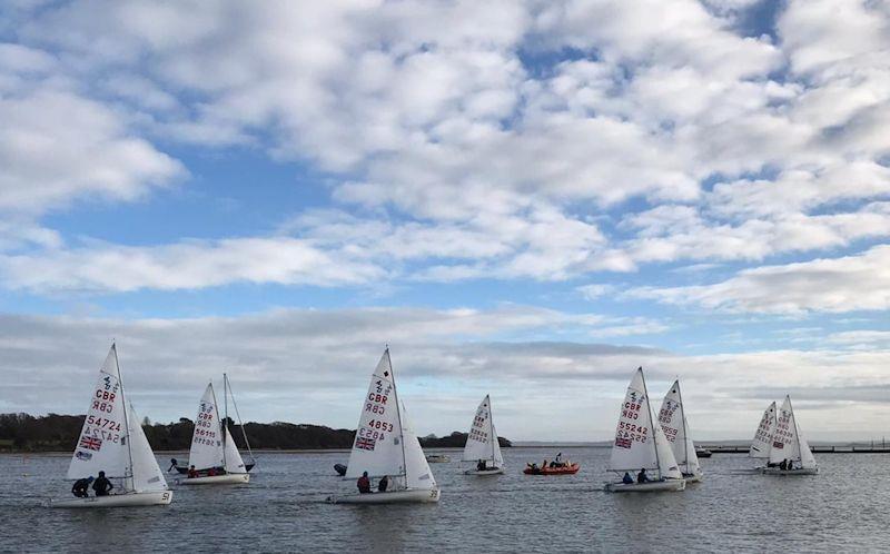 420 Open Training at Lymington Town photo copyright GBR 420 class taken at Lymington Town Sailing Club and featuring the 420 class