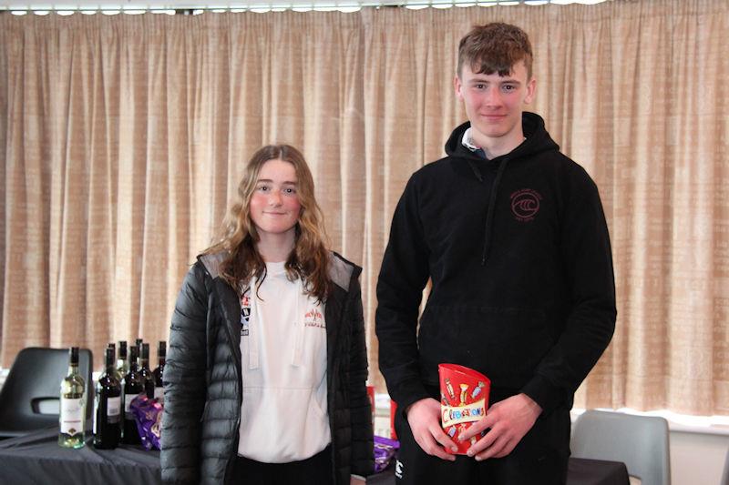 Arwen Fflur & Peter Cope are the first U17 team in the 420 Summer Teams Selector 1 at Rutland photo copyright Jon Cawthorne taken at Rutland Sailing Club and featuring the 420 class