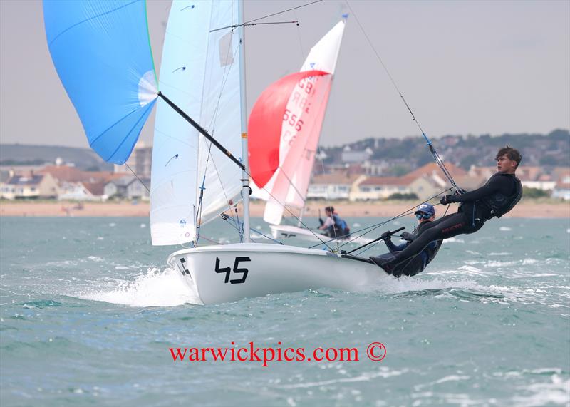 420s at Shoreham photo copyright Warwick Baker / www.warwickpics.com taken at Shoreham Sailing Club and featuring the 420 class