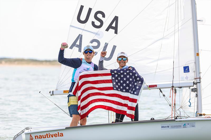 Male / Mixed 420 gold to Freddie Parkin and Asher Beck (USA) at the Allianz Youth World Sailing Championships - photo © Sailing Energy / World Sailing