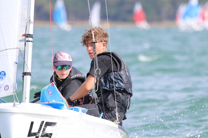 420 British Nationals at Lymington: Harry George and Ralph Cawthorne, U17 National Champions - photo © Jon Cawthorne