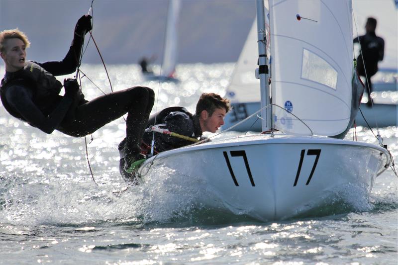 Joe Warwicker and Huge Valentine during the 420 Autumn Championships at Torbay photo copyright Jon Cawthorne taken at Royal Torbay Yacht Club and featuring the 420 class
