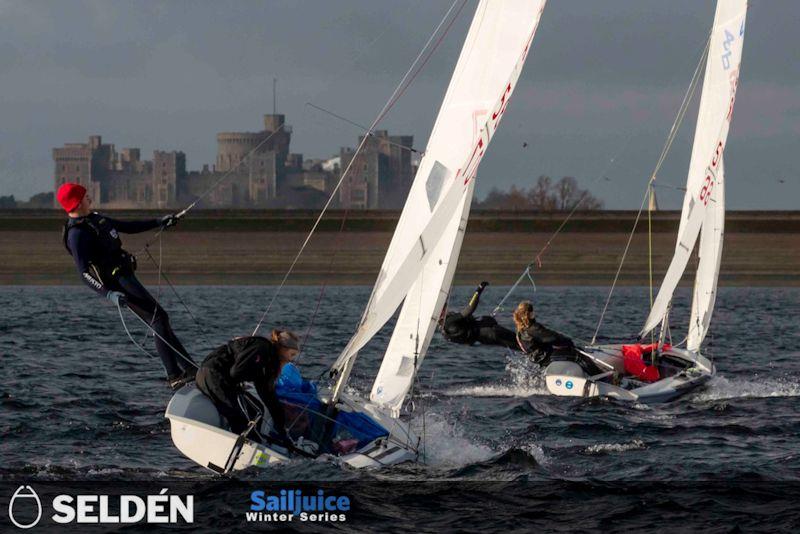 The Datchet Flyer is part of the Seldén SailJuice Winter Series photo copyright Tim Olin / www.olinphoto.co.uk taken at Datchet Water Sailing Club and featuring the 420 class