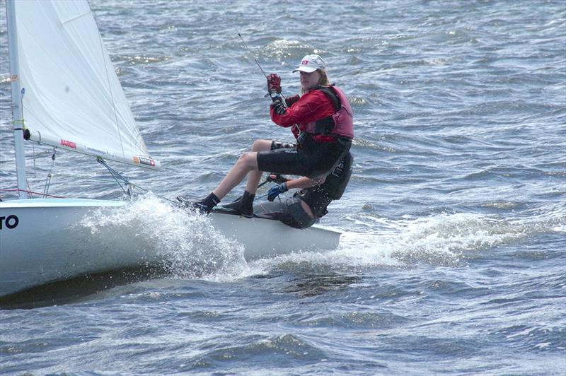 Zac Lowe and Finnlay Meijer finished third in the Junior (under 16) section of the 2023 Australian 420 Championship photo copyright Jeanette Severs taken at Metung Yacht Club and featuring the 420 class