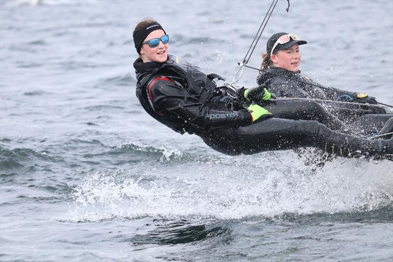 Emma Breese and Charlotte Beardsall during the British 420 Inlands at Rutland photo copyright Jon Cawthorne taken at Rutland Sailing Club and featuring the 420 class