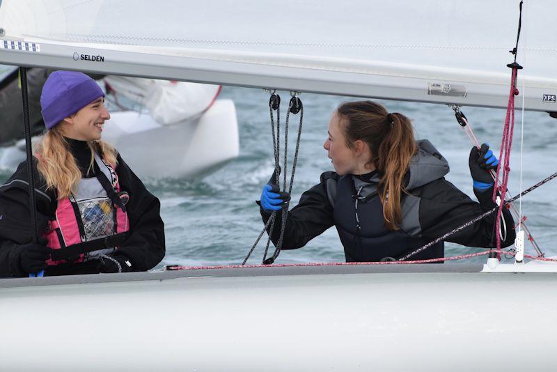 RYA Youth National Championships 2023 photo copyright Sophie Ayres taken at Weymouth & Portland Sailing Academy and featuring the 420 class