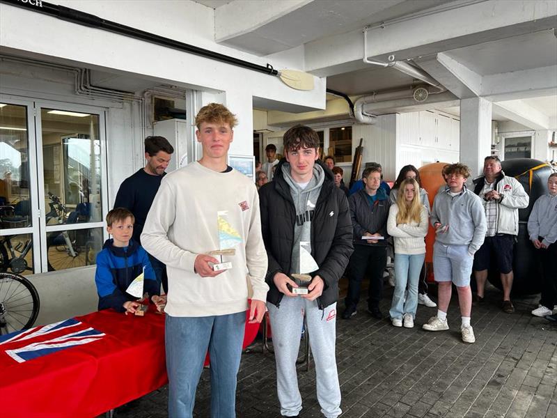 Joe Warwicker & Hugo Valentine finish 2nd in 420 GP2 at Lymington photo copyright British 420 Class taken at Royal Lymington Yacht Club and featuring the 420 class