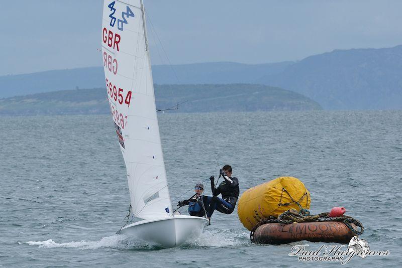 Arwen Fflur & Matthew Rayner take first place in the ContractCars.com Anglesey Offshore Dinghy Race 2023 - photo © Paul Hargreaves Photography