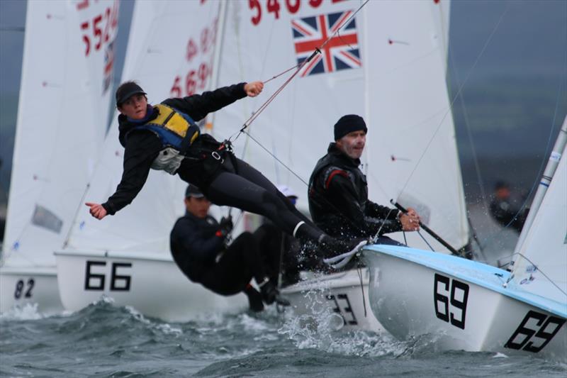 Neil Marsden and Olivia Creasy during the Vaikobi British International 420 Class Nationals at Plas Heli photo copyright Jon Cawthorne  taken at Plas Heli Welsh National Sailing Academy and featuring the 420 class