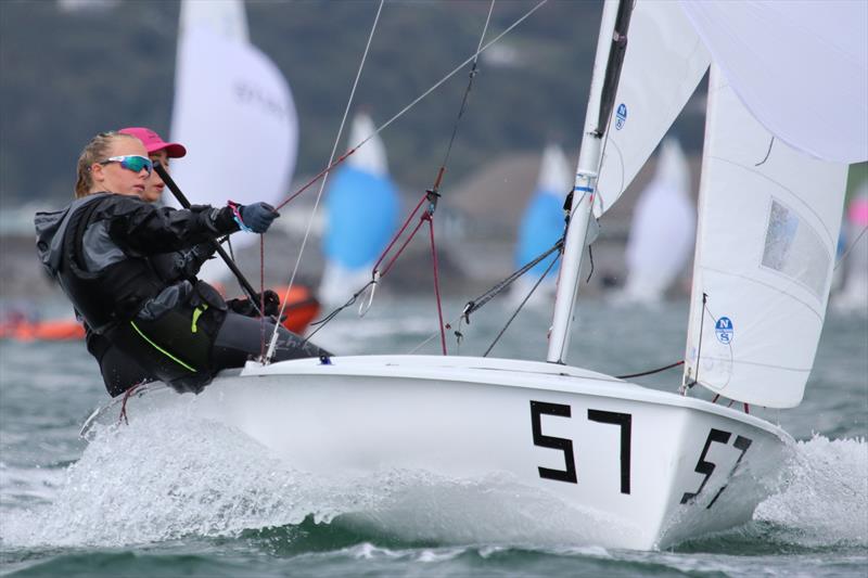 Noa Moskovitch and Gabs Burlton during the Vaikobi British International 420 Class Nationals at Plas Heli - photo © Jon Cawthorne 