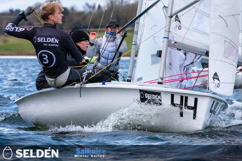 Imogen Wade and Hugo Valentine take sixth in the Tiger Trophy 2024, as part of the Seldén Sailjuice Winter Series - photo © Tim Olin / www.olinphoto.co.uk