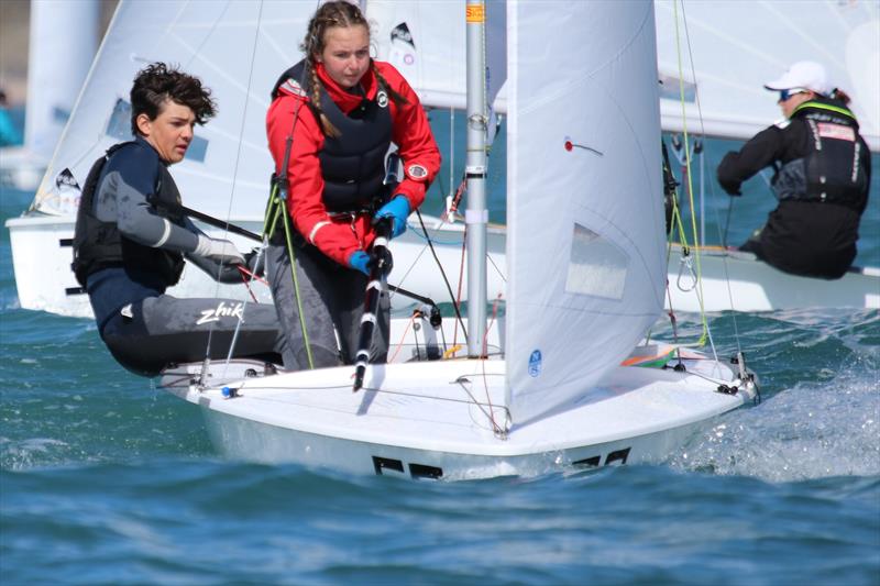 Joe & Hennie during the 2024 RYA Youth National Championships - photo © Jon Cawthorne