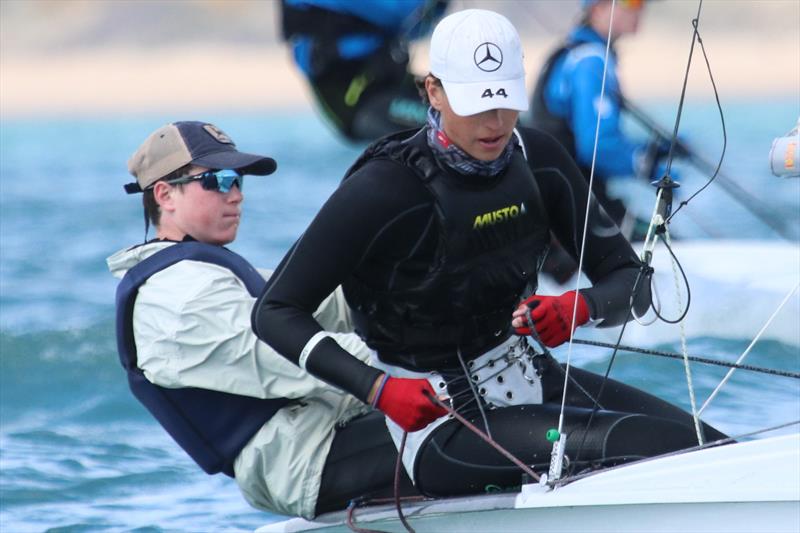 William & Ethan during the 2024 RYA Youth National Championships photo copyright Jon Cawthorne taken at Weymouth & Portland Sailing Academy and featuring the 420 class