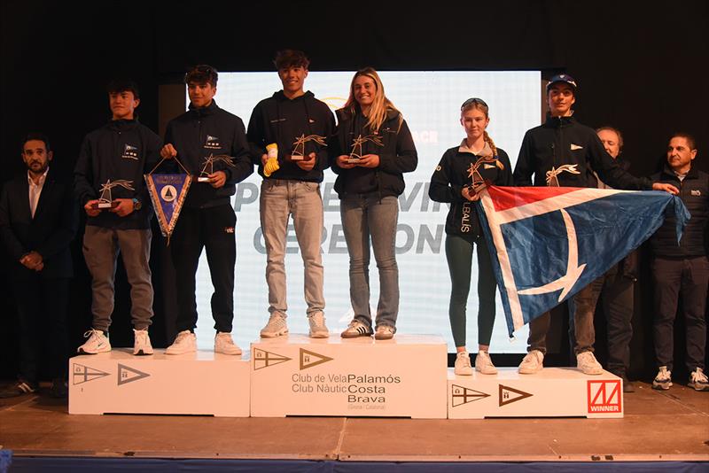 420 Podium - 48th Palamós Christmas Race photo copyright Alfred Farré taken at Club de Vela Palamos and featuring the 420 class