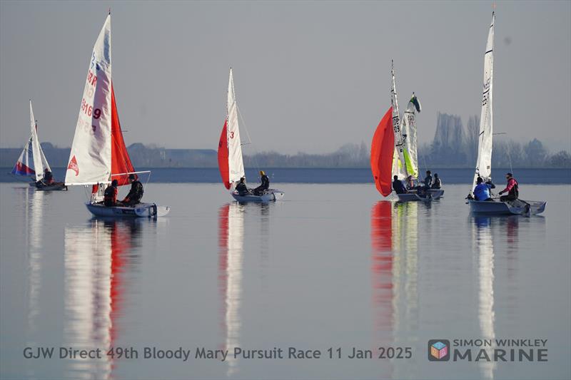 GJW Direct Bloody Mary 2025 photo copyright Simon Winkley Marine taken at Queen Mary Sailing Club and featuring the 420 class
