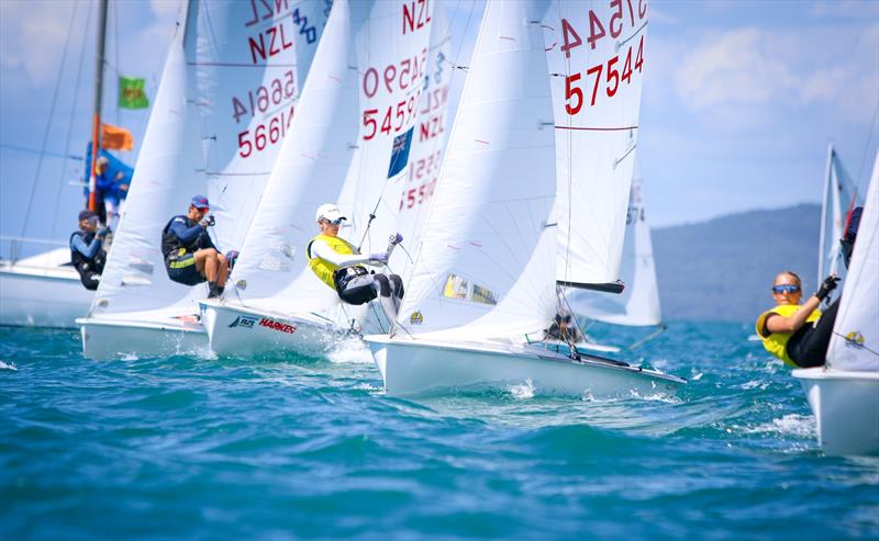 Cam Brown and Oli Stone (57544) - 420 - Day 3 - Oceanbridge Sail Auckland 2025 - March 2, 2025 photo copyright Jacob Fewtrell Media taken at Torbay Sailing Club and featuring the 420 class